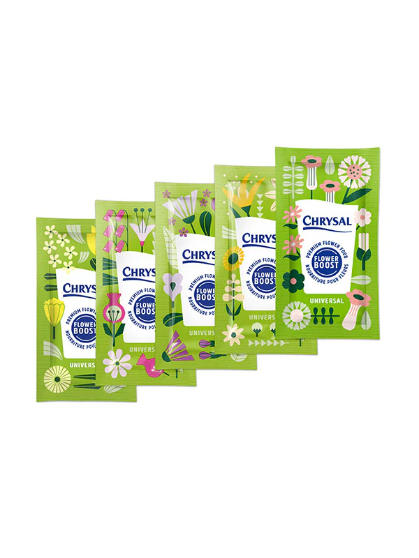Chrysal Flower Food Clear Bulk Sachets – 1 Quart Dose (100 ct Bag) - Image 3