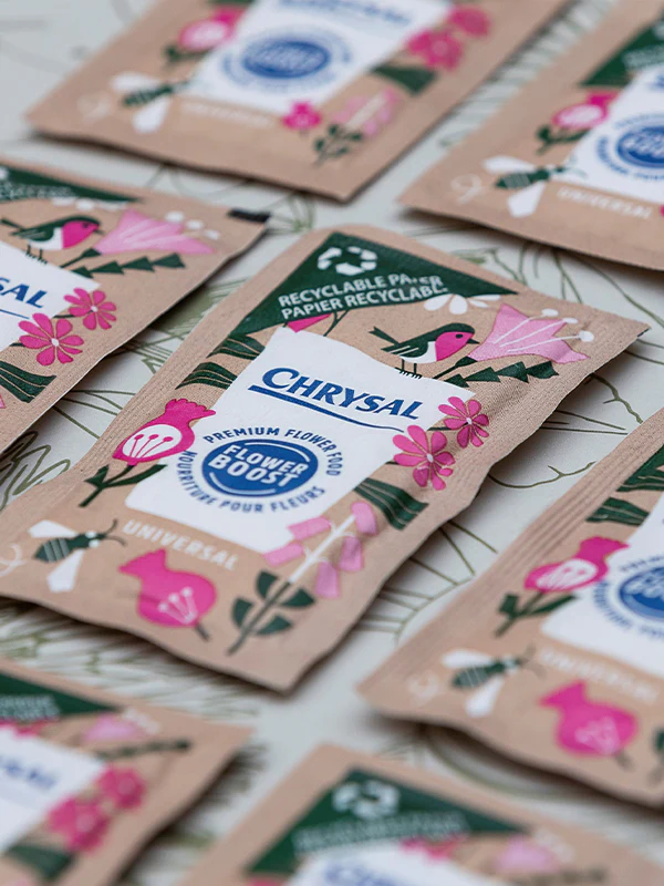 Chrysal Recyclable Paper Flower Food Sachets – 1 Quart Dose (100 ct Bag) - Image 4